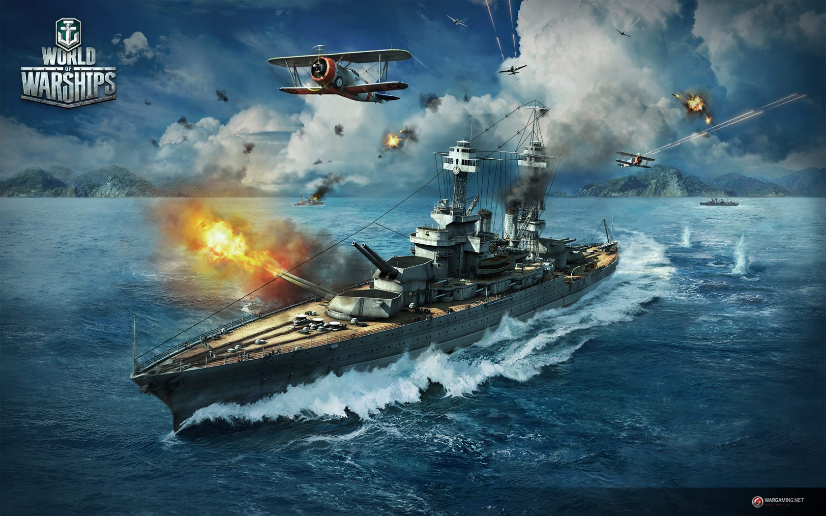 world of warships gameplay located at start of battle