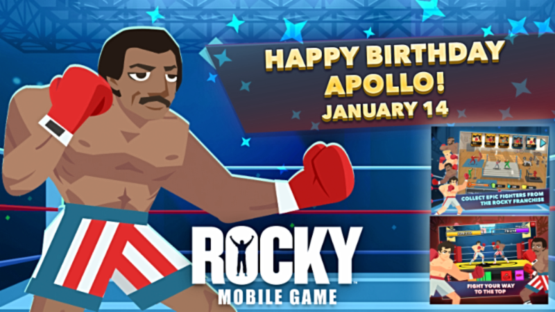 ROCKY Mobile Game Wishes Apollo Creed a Happy Birthday