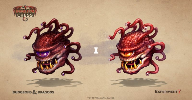 Play Chess with Beholder, Mind Flayer and Gold Dragon Pieces in VR