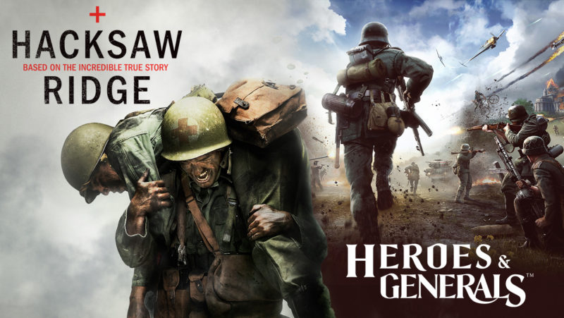 Hacksaw Ridge and Heroes & Generals Band Together on Steam