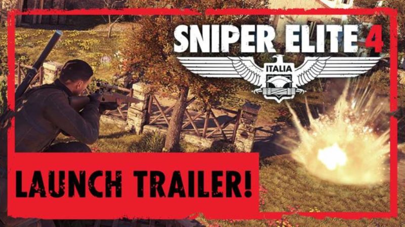 Sniper Elite 4 Launch Trailer Revealed