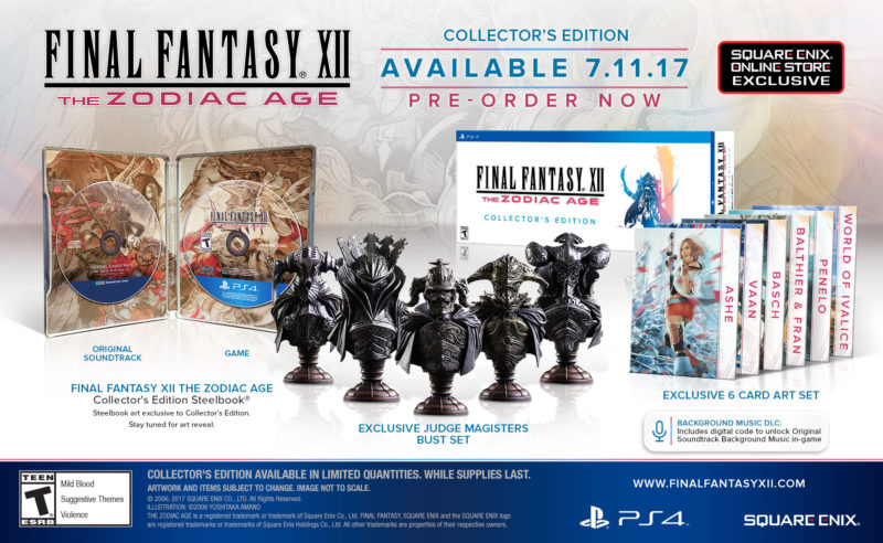 FINAL FANTASY XII THE ZODIAC AGE Collector's Edition Unveiled