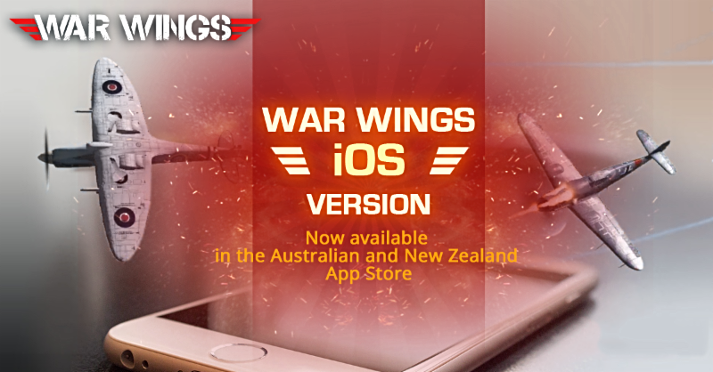 War Wings Available Now in Australia and New Zealand