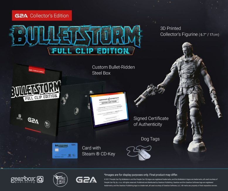 Gearbox Publishing and G2A.COM Team Up on Collector's Edition of Bulletstorm: Full Clip Edition