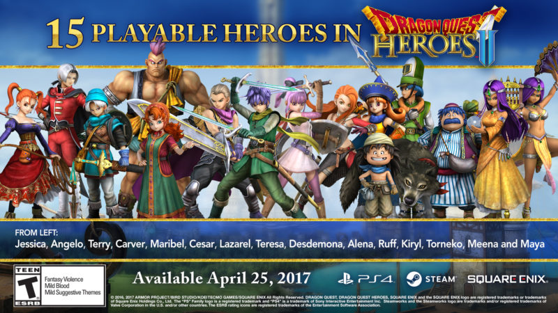 Dragon Quest Heroes II Cast Revealed