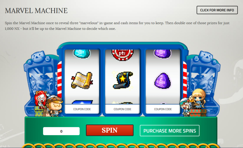 MapleStory Marvel Machine in-game Event Now Live