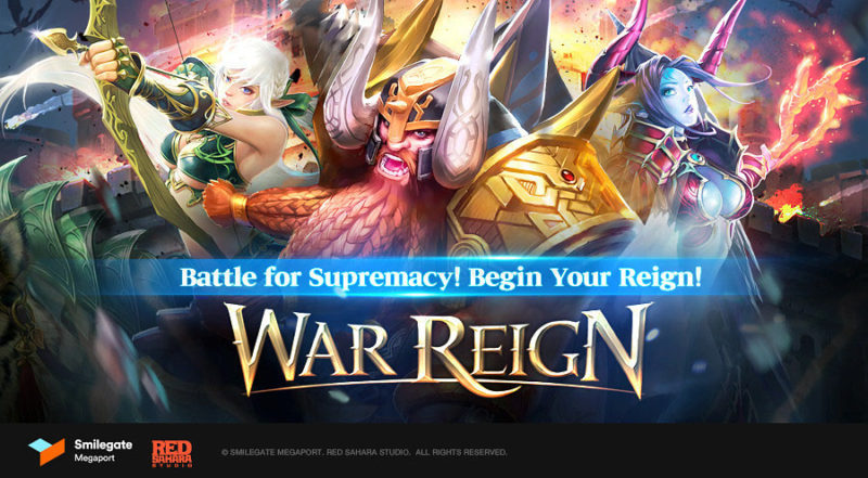 WAR REIGN Mobile Fantasy Strategy Game Pre-Registration Announced by Smilegate