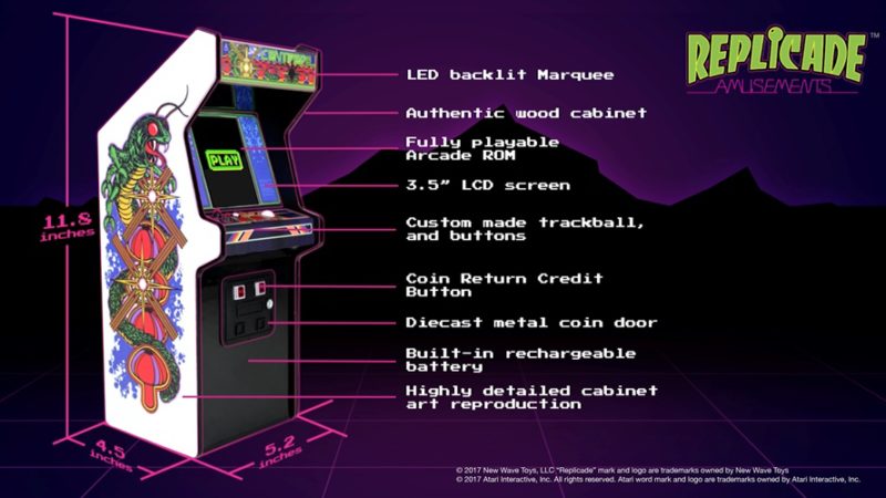 Atari and New Wave Toys Announce RepliCade X Centipede Mini Arcade Cabinet