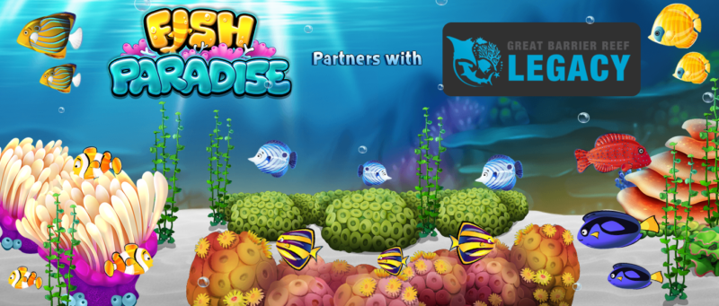 Orca Studios Helps Protect Earth’s Oceans by Donating 5% of IAPs in FISH PARADISE to Great Barrier Reef Legacy