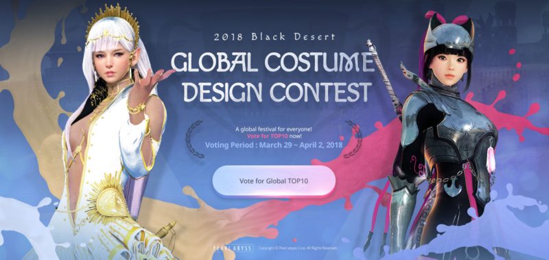 BLACK DESERT ONLINE Global Costume Design Contest Voting Starts Today