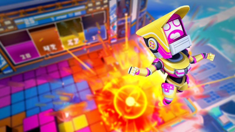 BATTERY JAM New Party Game Feels Like Bomberman and Splatoon Colliding