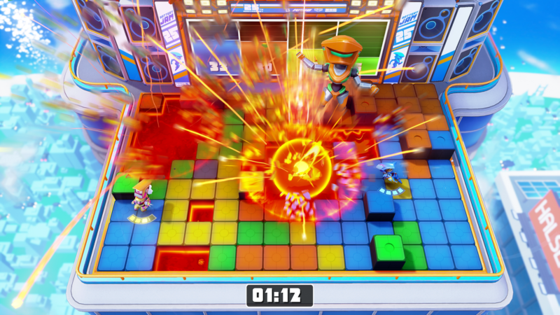 BATTERY JAM New Party Game Feels Like Bomberman and Splatoon Colliding