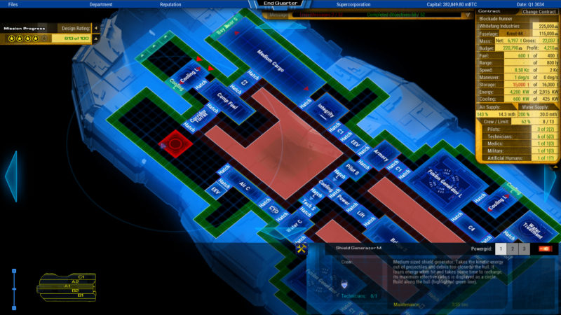 STARSHIP CORPORATION Sci-fi Spacecraft Building Tycoon Game Launches Fully on Steam