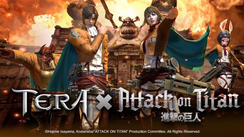 TERA × Attack on Titan Collaboration and Gilded Mask Content Update Crash onto PC Today