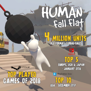 HUMAN: FALL FLAT Physics-based Puzzle Platformer Smashes Sales Charts with 4 Million Units Sold