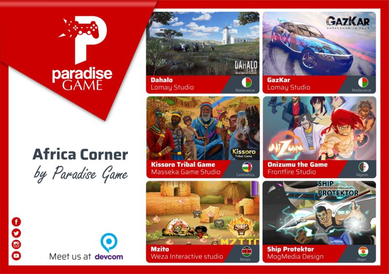 Paradise Game to Introduce Five Independent Videogame Studios from Africa at devcom 2018