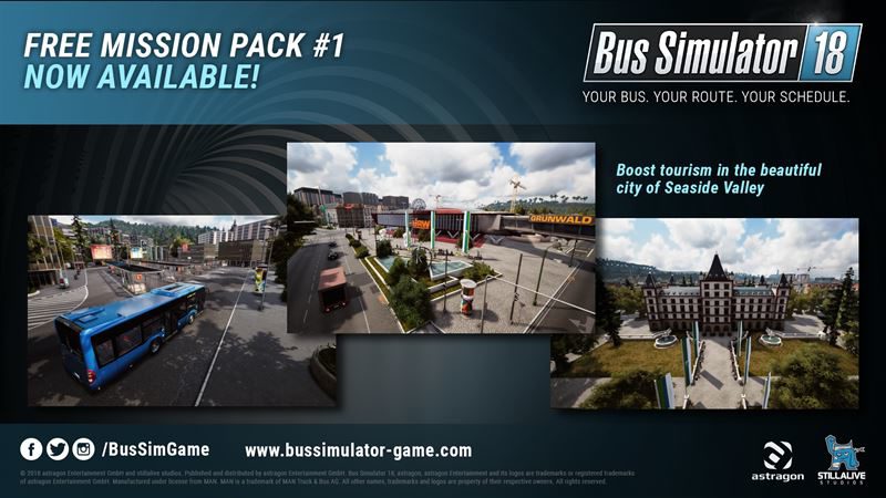 BUS SIMULATOR 18 Brings Extra Content and New Missions with Free Update