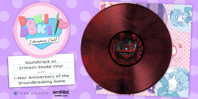 iam8bit Celebrates 1-Year Anniversary of Doki Doki Literature Club! with Vinyl Soundtrack