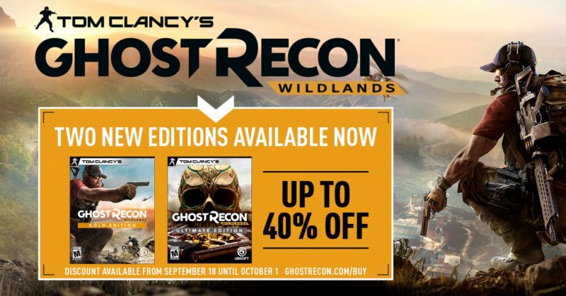 TOM CLANCY’S GHOST RECON WILDLANDS Free Weekend Starts Thurday, Sept. 20