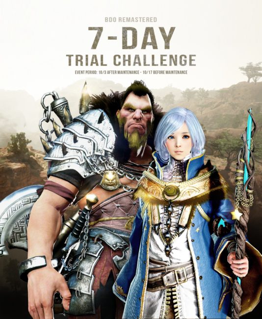 BLACK DESERT ONLINE Offers Permanent Access to 7-Day Trial Users