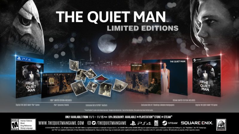THE QUIET MAN Launching on PS4 and PC Nov. 1