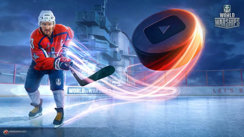 WORLD OF WARSHIPS Begins the NHL Season with Hockey Legend Alexander "Ovi" Ovechkin