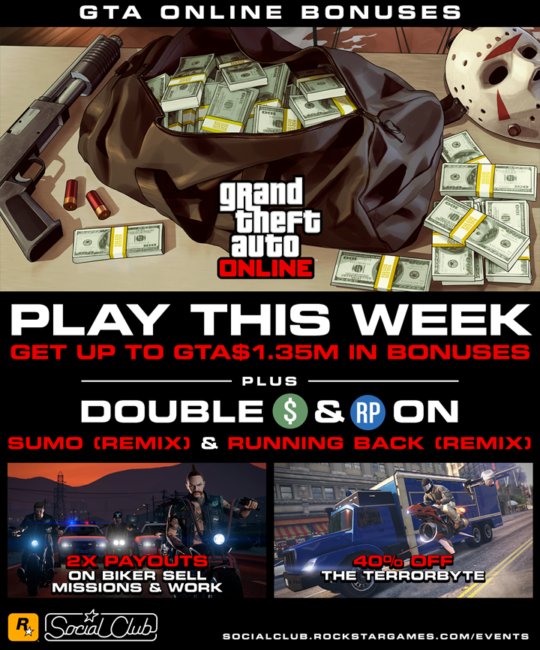 GTA Online Exciting New Details + Massive Bonuses for this Week (Nov. 20)