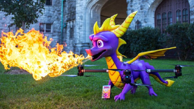Fire-Breathing and Talking Spyro Drone is being Spotted Across the United States