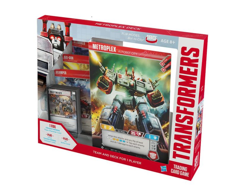 TRANSFORMERS Trading Card Game Lets You Rise Like a Titan with All-New Metroplex Deck
