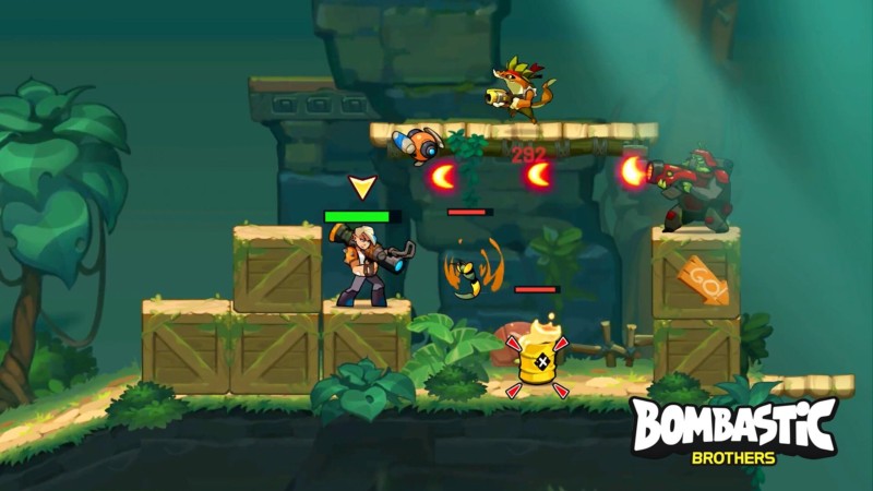 BOMBASTIC BROTHERS Retro 2D Platforming Action Game Now Out on App Store