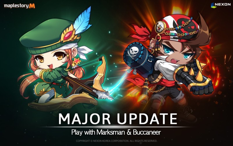 MapleStory M Major Update Welcomes 2 New Explorer Classes, Buccaneer and Marksman