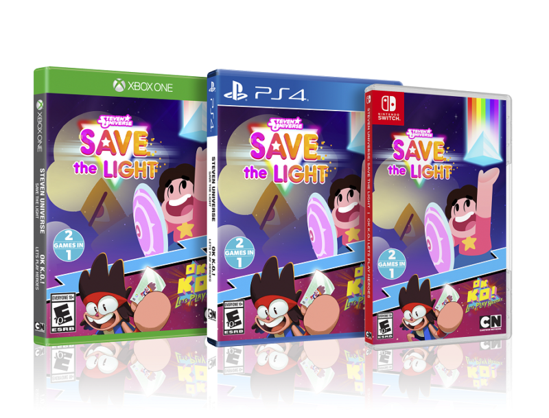 Steven Universe Save The Light & OK K.O.! Let's Play Heroes Launch in New One-Disc Bundle