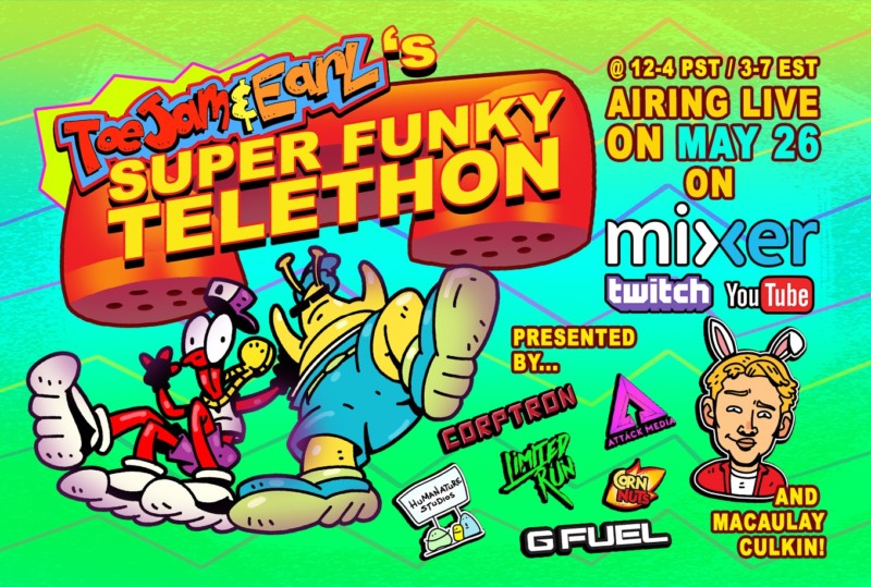 ToeJam & Earl: Back in the Groove! to Bring Down the House  with Live Super Funky Telethon May 26