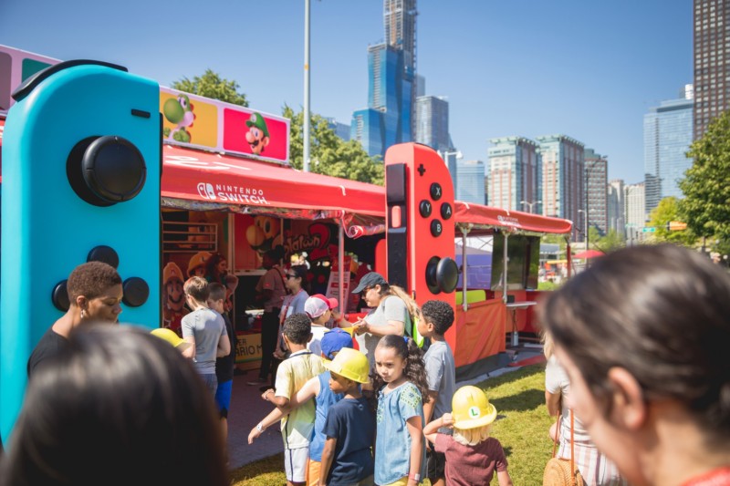 Photos Released of Nintendo Switch Road Trip and Super Mario Maker 2 Launch Event with the Chicago Children's Museum at Chicago's Navy Pier