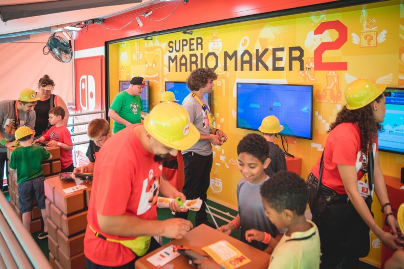 Photos Released of Nintendo Switch Road Trip and Super Mario Maker 2 Launch Event with the Chicago Children's Museum at Chicago's Navy Pier