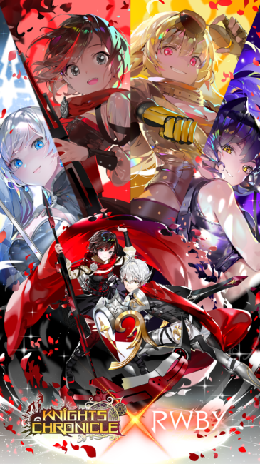 RWBY Characters Ruby Rose, Weiss Schnee, Blake Belladonna, Yang Xiao Long, and Cinder Fall Join KNIGHTS CHRONICLE Heroes