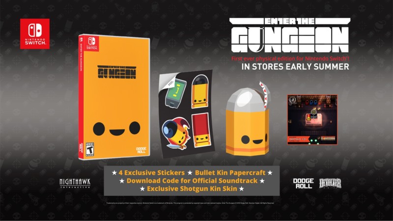 ENTER THE GUNGEON Debuts in North American Retail, Now Out on Switch