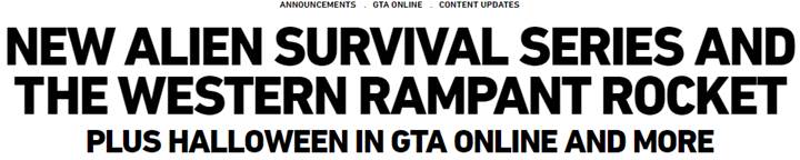 GTA Online News + Halloween & Alien Survivals (Oct. 31, 2019)