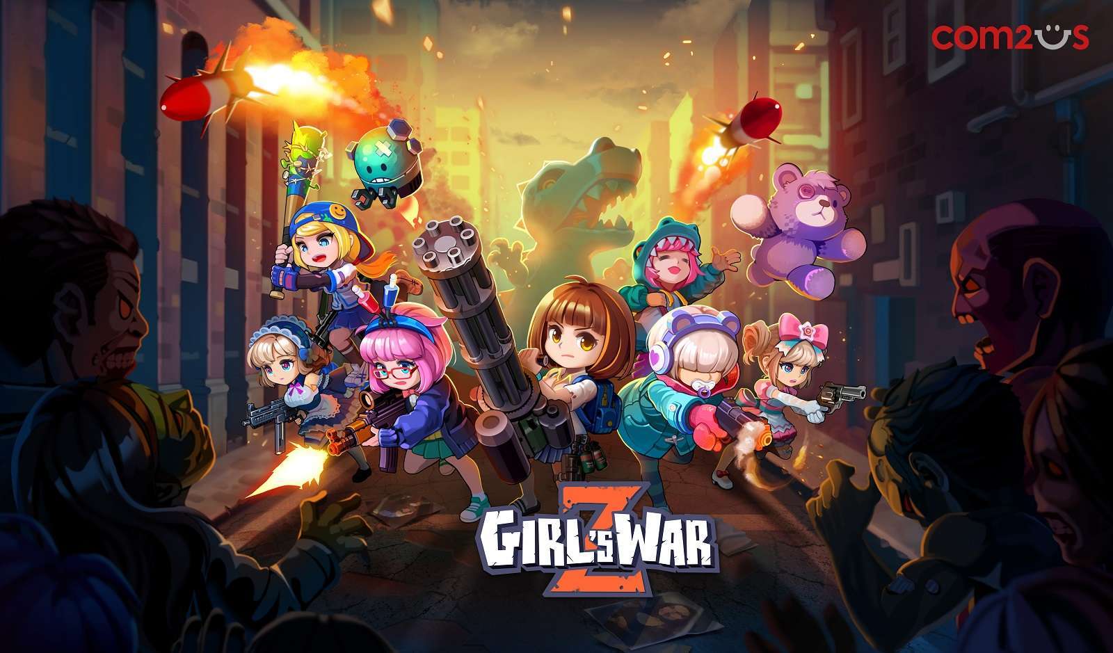 GIRL'S WAR Z Idle Defense RPG Launched by Com2uS to Global Mobile Market