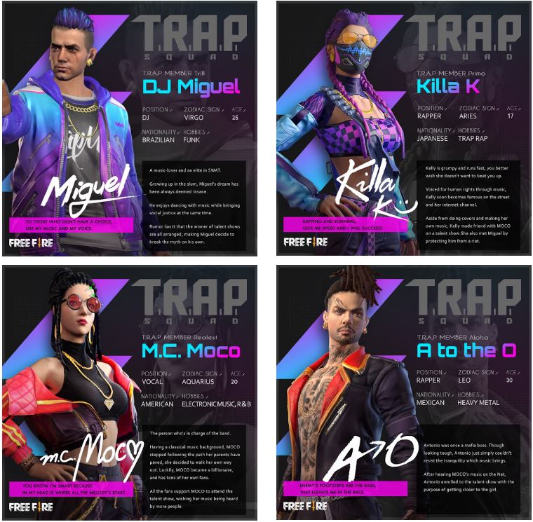 Free Fire: música I'm on Fire, do grupo T.R.A.P., é lançada e