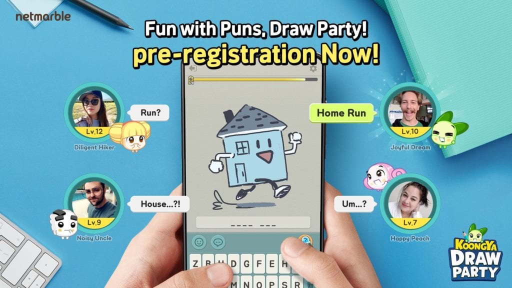 KOONGYA Draw Party Quiz-Drawing Entertainment Game Mobile Pre-Registration Now Live