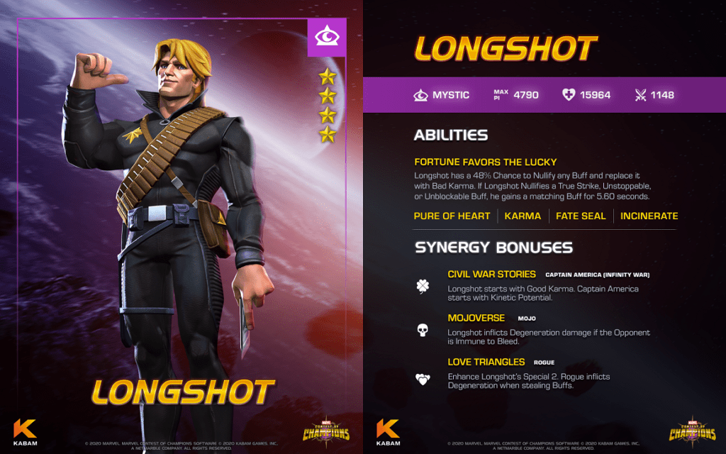 MARVEL Contest of Champions Welcomes Master Showman Longshot