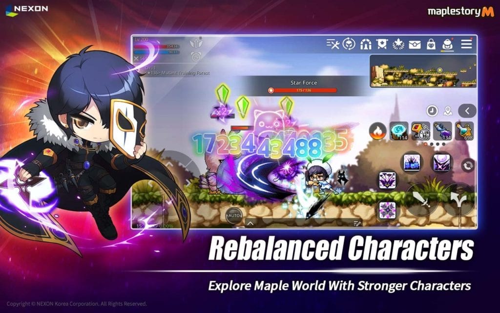MapleStory M New Update Features Character Rebalances