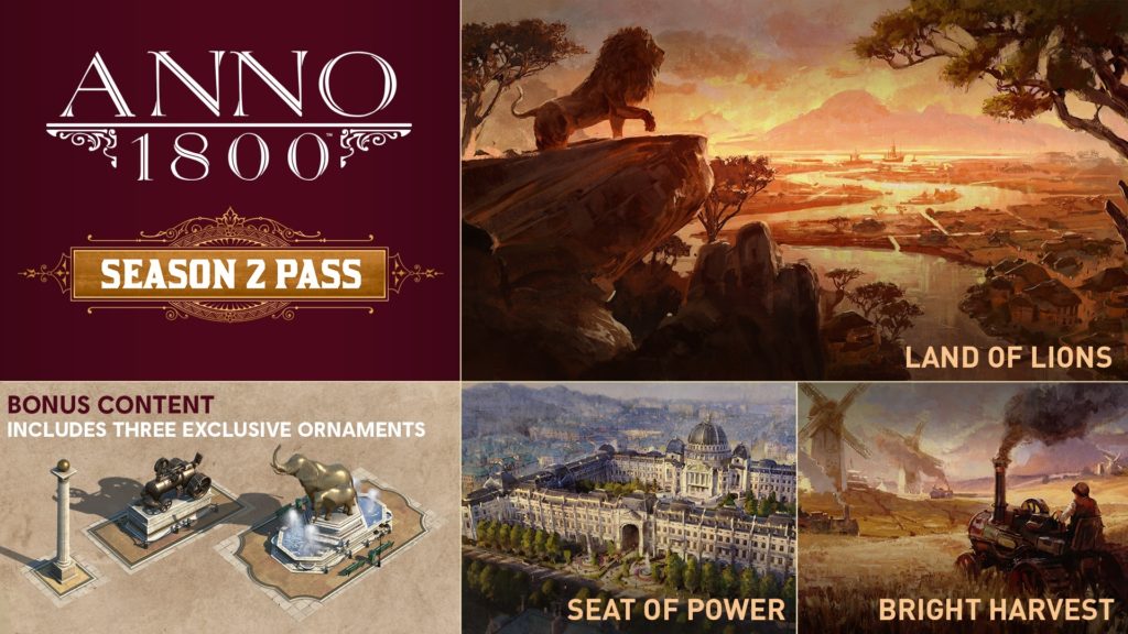 ANNO 1800 Season 2 Pass Announced by Ubisoft, 1st DLC March 24