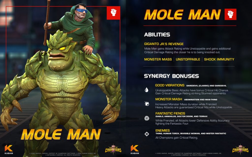 MARVEL Contest of Champions Welcomes Mole Man