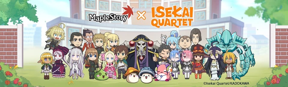 MapleStory Enters Ultimate Collab with ISEKAI QUARTET on March 11