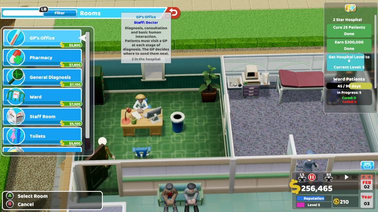 Two Point Hospital Review for Xbox One