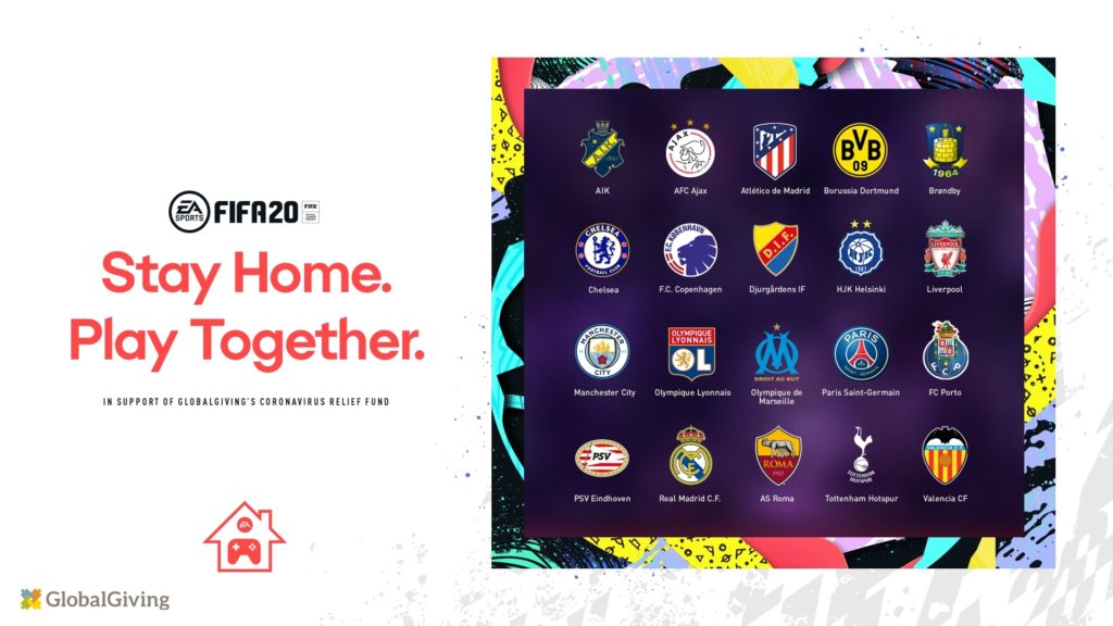 EA SPORTS FIFA 20 Stay and Play Cup to Bring the Football Community Together through “Stay Home, Play Together”