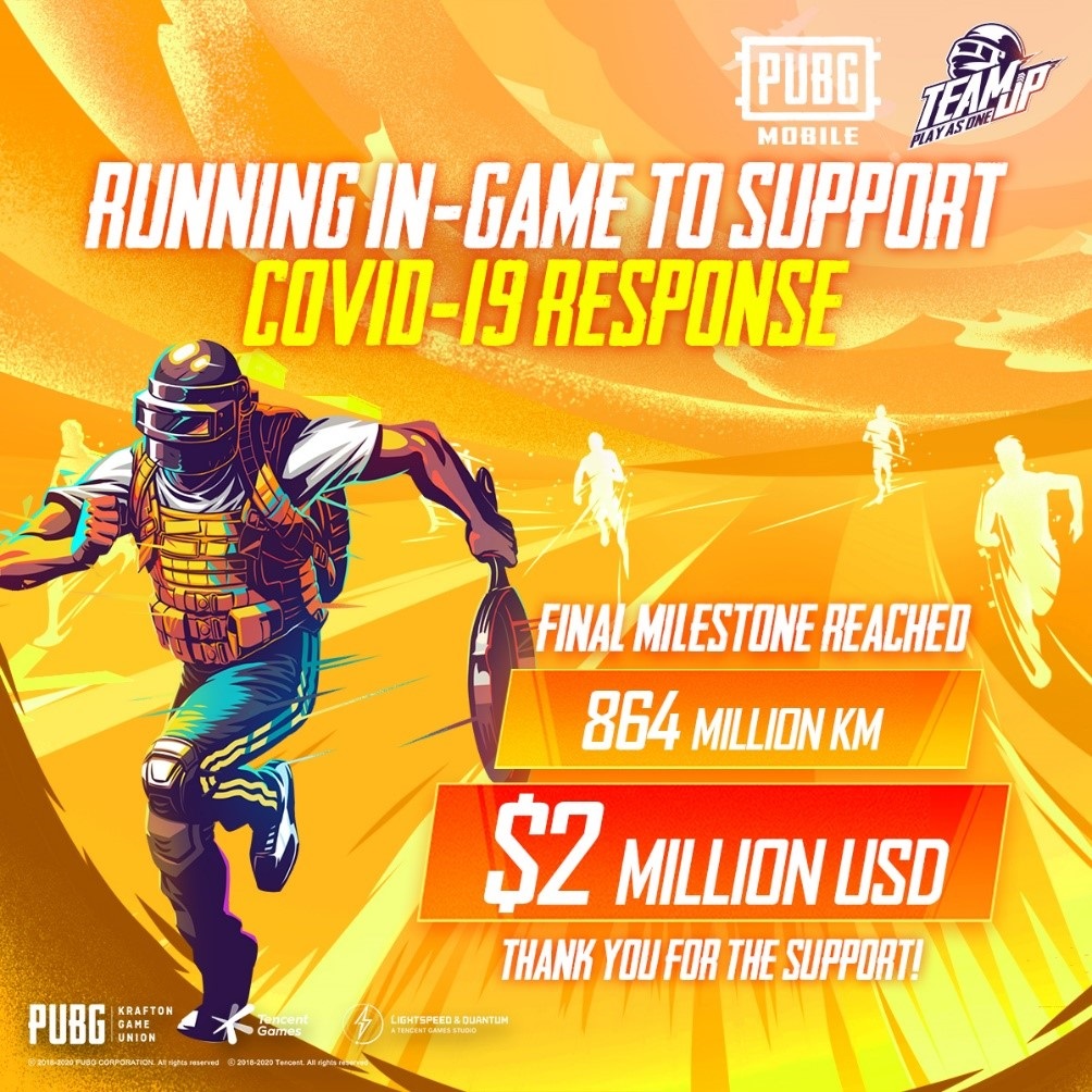 PUBG MOBILE Donates $2M for DIRECT RELIEF's COVID-19 Response alongside GLOBAL EXTREME CHALLENGE Celebrity Showdown