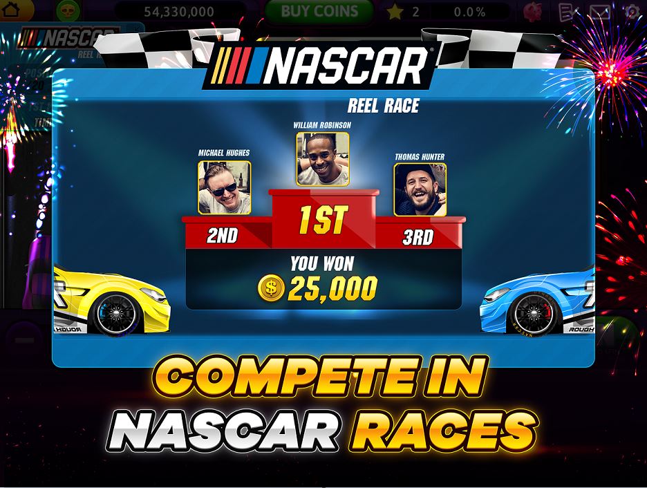 Tilting Point and Wizits Bring the Speed of NASCAR to Popular Casino Slots Mobile Game, WIN VEGAS